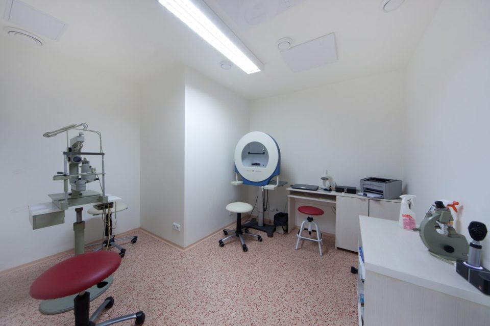 Vybavení oční ordinace Oční ordinace Říhová