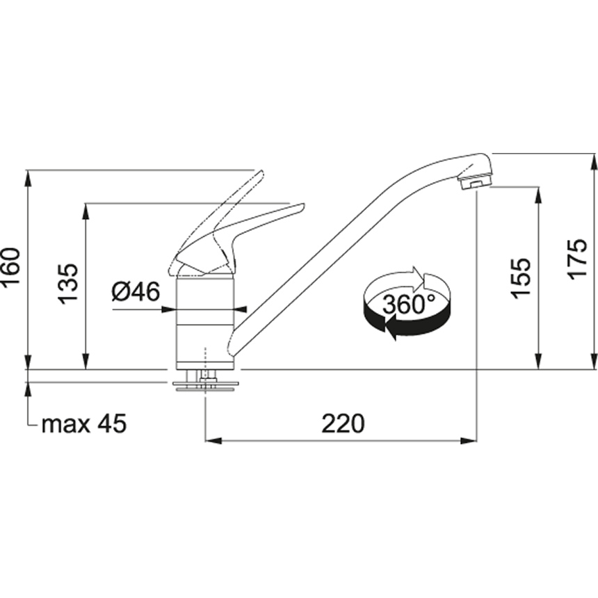 Franke FN 0641.031 ECO Chrom