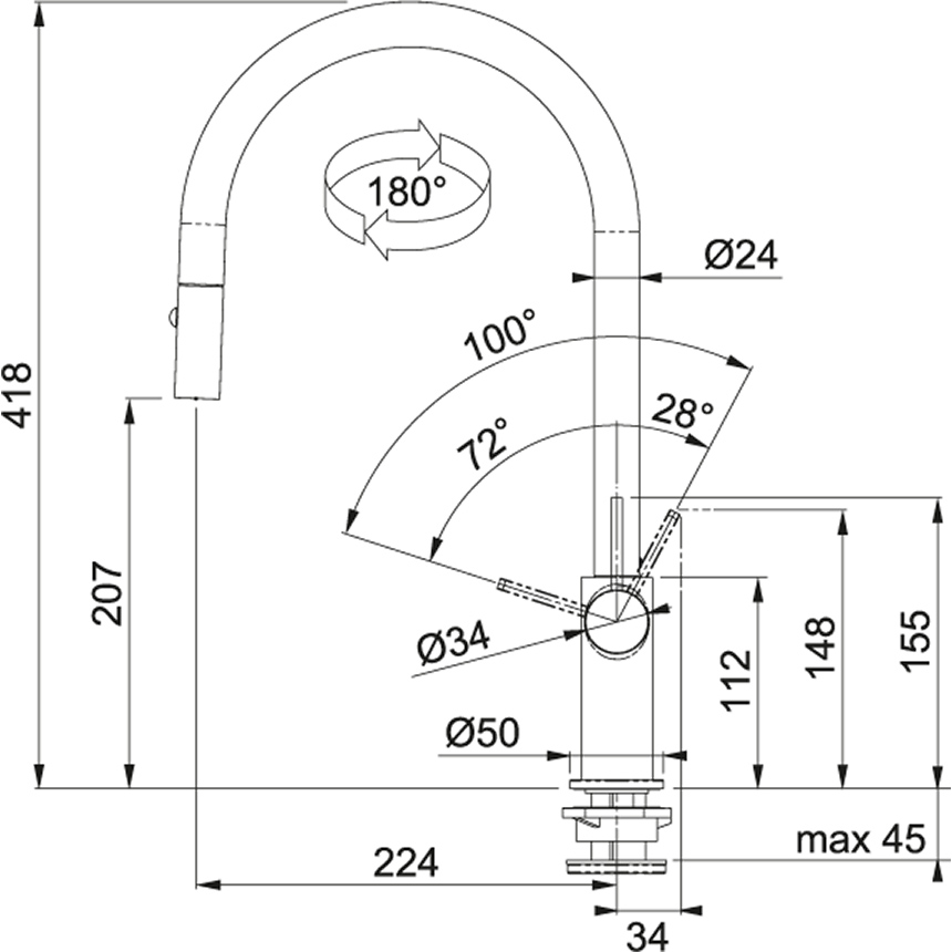 Franke FN 9617.031 Chrom