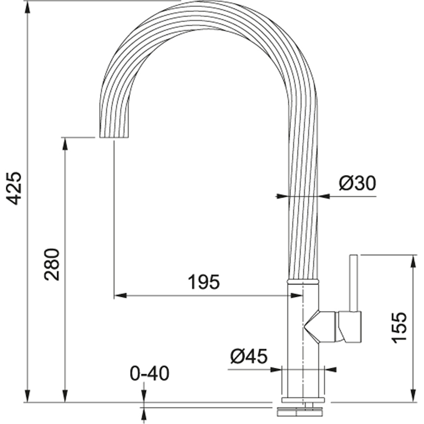 Franke FP 3285.901 Matná černá