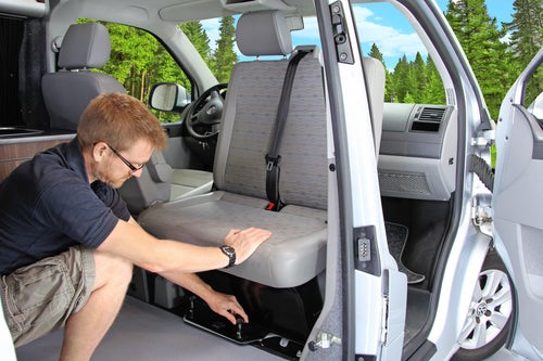 Otočná konzole pro dvousedák VW T5, T6