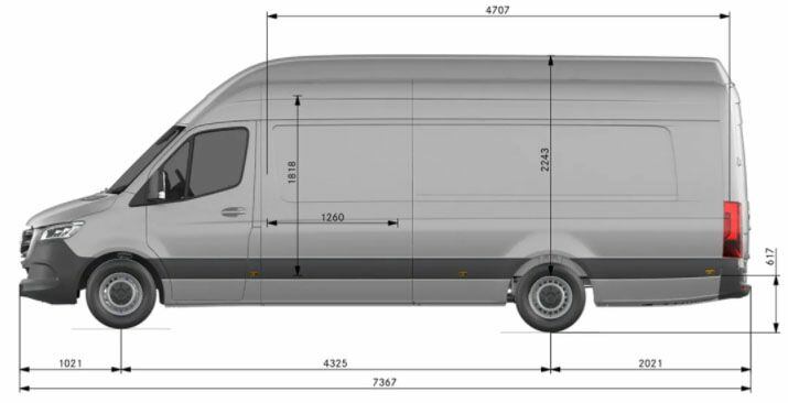 Mercedes sprinter L4H3 Mercedes sprinter L4H4