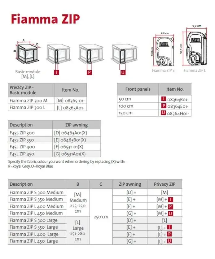 Markýza Fiamma F45 ZIP
