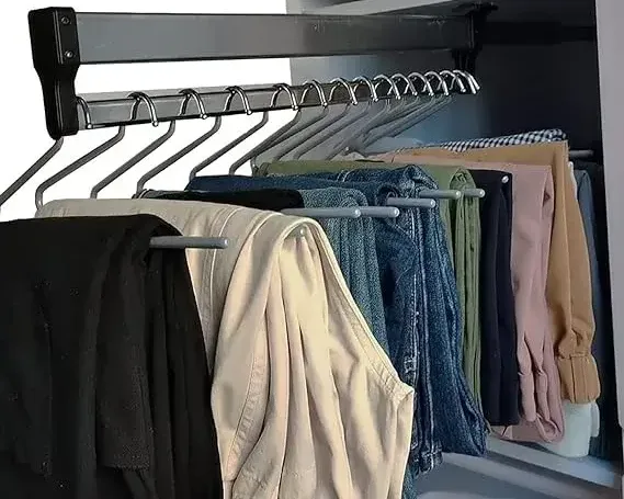 šatní tyč Sklopné a výklopné šatní tyče